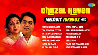 Ghazal Haven | Melodic Ghazals | Chithi Na Koi Sandeshi | Rafta Rafta | Asha Bhosle | Jagjit Singh