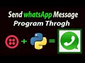 Send WhatsApp Message using python program || Automate WhatsApp using python ||send WhatsApp message