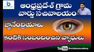 AP Grama Sachivalayam | Senses | Lesson-02 | Eye Diseases కంటి వ్యాధులు | BrainBuzz Academy