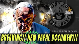 LIVE & BREAKING: Pope To Release NEW Papal Document