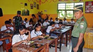 Dukung Program Pemerintah, Danrem 161/Wira Sakti Tinjau Makan Gratis Di SMA Negri 1 Kupang Tengah