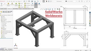 Designing Frame Structure in SolidWorks Weldments