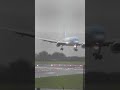 airplane lands sideways