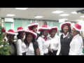 Fidelity Bank Staff singing Christmas songs for customers