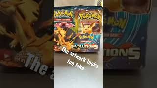 Opening a FAKE Pokemon Evolutions Booster Box!!?! PT.1