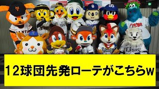 【朗報】2023年シーズン　12球団先発ローテがこちらwww