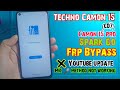 Tecno Camon 15 Frp bypass Android 10 |Tecno Camon 15 Pro google Account bypass |Tecno CD7 frp unlock