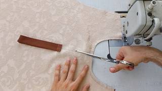 4 easy steps to sew a placket.  educational program.  Perfect tailoring