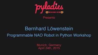 Programmable NAO Robot in Python Workshop