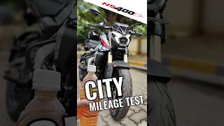 Pulsar NS400Z City Mileage Test | NS400Z Mileage | NS400 | #shorts #short #pulsarns400 #ns400mileage