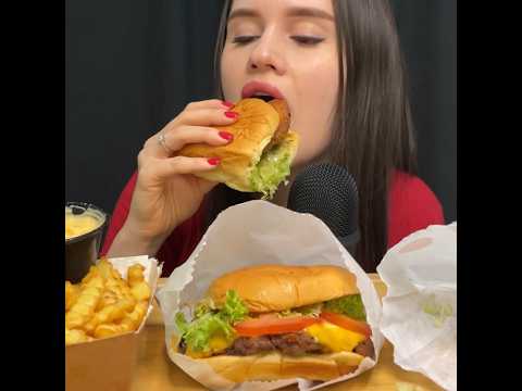 ASMR FAST FOOD | BURGERS + FRIES MUKBANG #asmr #mukbang #fastfood # ...