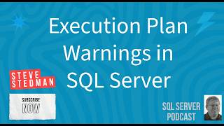 Execution plan warnings