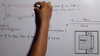 Area of the Path (Mensuration)