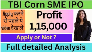 TBI Corn IPO | TBI Corn IPO Review | TBI Corn IPO GMP I TBI Corn I TBI