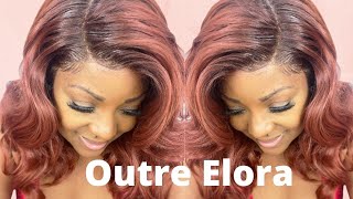 Outre Synthetic Melted Hairline Deluxe Wide HD Lace Front Wig ELORA || BEAUTIBYMARK