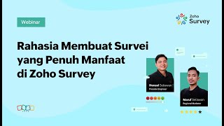 Webinar: Rahasia Membuat Survei yang Penuh Manfaat di Zoho Survey