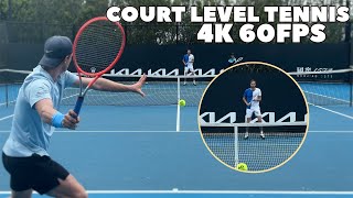 POV: You're Practicing With Daniil Medvedev | Court Level Practice 2024 (4K 60FPS)