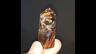 크리스탈 힐링, 천연 원석의 세계 - 레드 에피도트 루틸 연수정, Red Epidote Rutile in Somoky Quartz - 65484