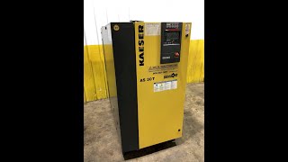 30 HP KAESER COMPRESSORS MODEL AS 30T 125 AIR COMPRESSOR, NEW 2018: STOCK 17274