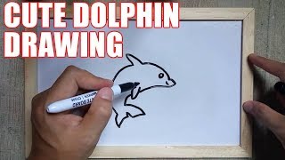 Dolphin Drawing Easy for Beginners – How to Draw a Dolphin Step by Step