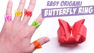 Easy Origami Butterfly Rings || Gary Origami