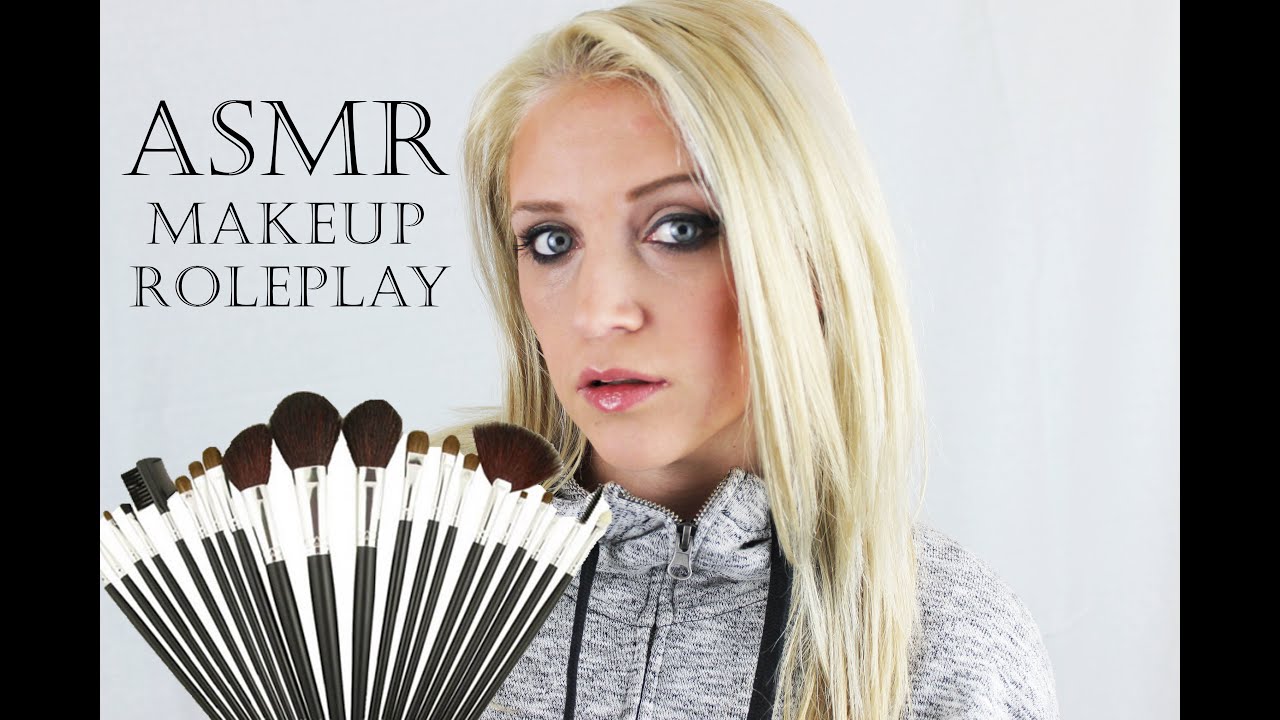 Asmr Makeup Roleplay Face Brushing Youtube