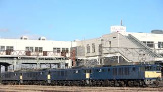 【JR貨】8560レ EF64-1023+EF64-1034+EF64-1036+EF64-1043 篠ノ井発車【原色4重連】