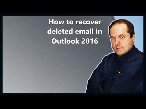 How to recover deleted email in Outlook 2016 How to recover deleted email in Outlook 2016