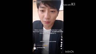 Sang Yeob's Instagram Live on 11 May 2018 (Eng Sub)