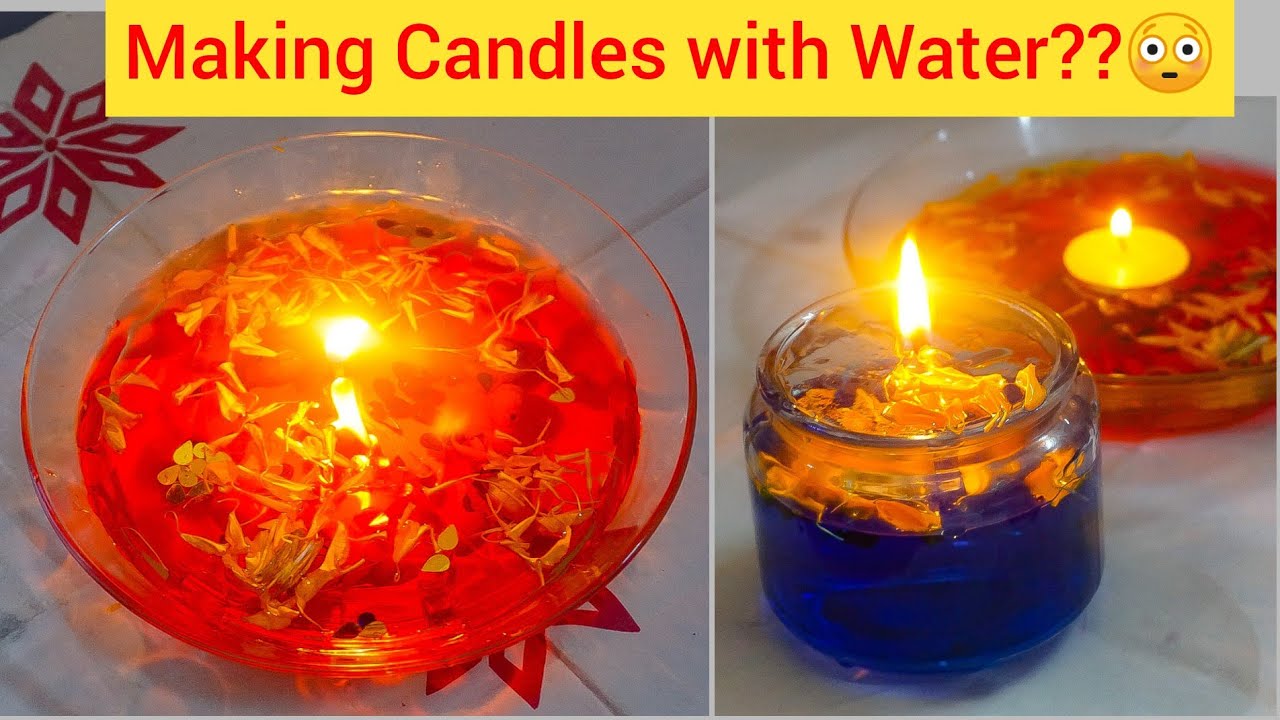 Diy Beautiful Water Candle Floating Water Candle Decoration Easy Water