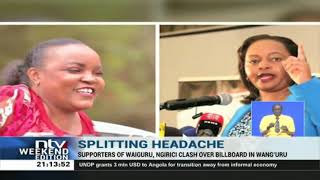 Kirinyaga: Drama as alleged Waiguru men pull down Ngirici's billboard
