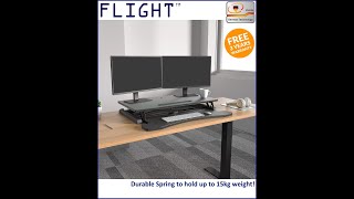 ST05 Flight™ Sit Stand Desk Height Adjustable Desk Sit Stand Converter Standing Desk Ergonomic Desk