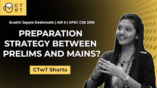 UPSC CSE - Strategy for the time Between Prelims and Mains | AIR 5 2018 Srushti Jayant Deshmukh