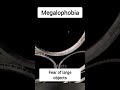 Megalophobia (fear of large things) #phobia #shorts