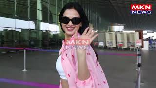 SONAL CHAUHAN FLY FROM MUMBAI SNAPPED AT AIRPORT