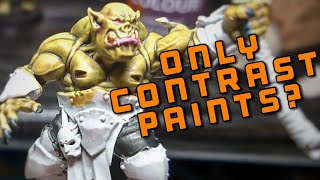 How To Paint Ironjawz Orruk Skin With Contrast Paints. Contrast Paint Challenge. 用對比漆畫Ironjawz獸人的皮膚。