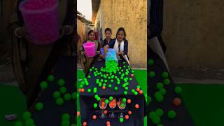 Ping pong multi colour ball pouring #funny #trending #shorts #gaming