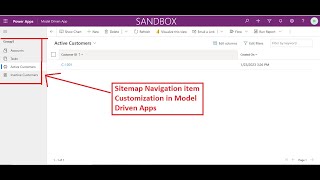 Sitemap navigation customization in Model Driven Apps PowerApps