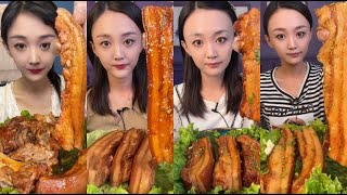 YAN ZI CHANNEL * PORK BELLY  MUK BANG #mukbang #eatshow #food #eatingvideos #delicious #eatingasmr