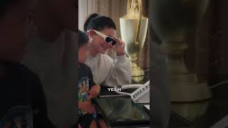 A burger for my Mommy ❤️😍 Stormi and Kylie cute moments #kyliejenner #stormi #international