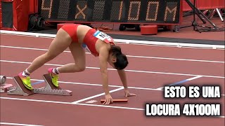 ¡El 4x100m femenino que nunca habíamos visto!