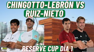 LEBRÓN-CHINGOTTO VS RUIZ-NIETO Reserve CUP 2025 DAY 1 - RESUMEN COMPLETO