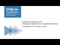 Advancing Inclusion of Immigrant Women in Canada’s Workforce: A Message from TRIEC’s CEO