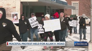 Peaceful protest held in Bath after death of Steuben County man