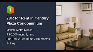 2BR for Rent in Century Plaza Condominium