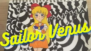 Drawing Sailor V From Sailor Moon TrippyDraws Doodle Style