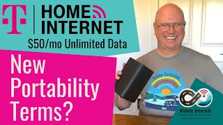 T-Mobile 5G Home Internet - $50/mo Unlimited Data – New Portability Terms Found in FAQ, RV Boat?