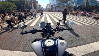 [4K] Yamaha MT09 in Shibuya | MotoGP Japan 2024