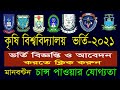 Apply Agriculture university Admission test 2021. Circular , mark and chance possibility.Krishi.
