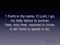 Forth in thy name, O Lord, I go - RSCM Hymn for the Day #94